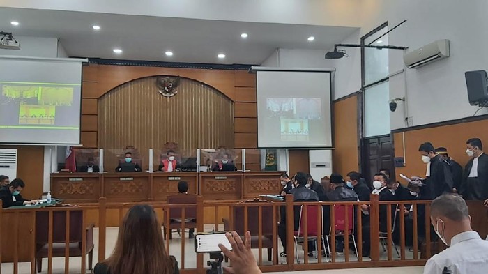 Sidang kasus unlawful killing 4 laskar FPI (Dwi Andayani/detikcom)