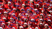 Meski atlet dari Indonesia, Thailand, dan Korea Utara masih diizinkan untuk mengikuti kejuaraan tingkat regional, kontinental, dunia, bendera nasional ketiga negara tersebut tidak diizinkan untuk dikibarkan. Getty Images/Quinn Rooney.  