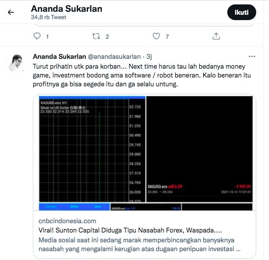 PERINGATAN!  Bukan Hanya Sundon Capital, 111 Daftar Forex ‘Bodoh’ Disini