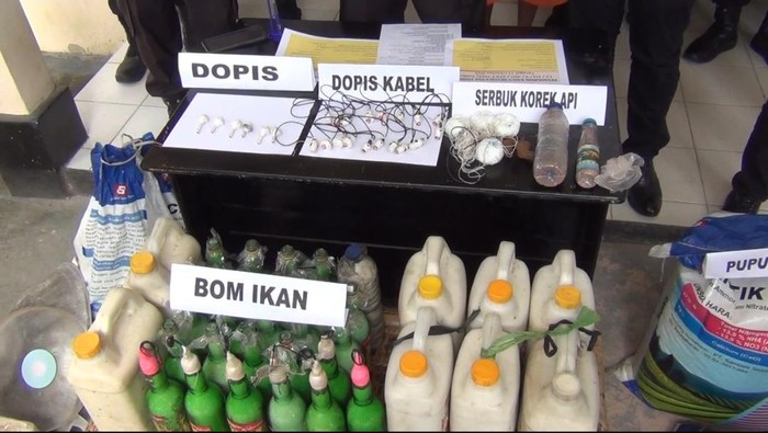 Bahan peledak yang disimpan nelayan Buton (Dok istimewa)