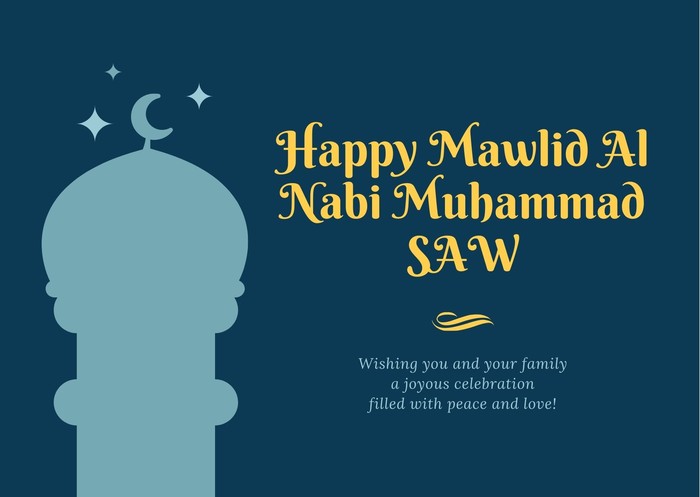 Gambar ucapan selamat maulid Nabi Muhammad