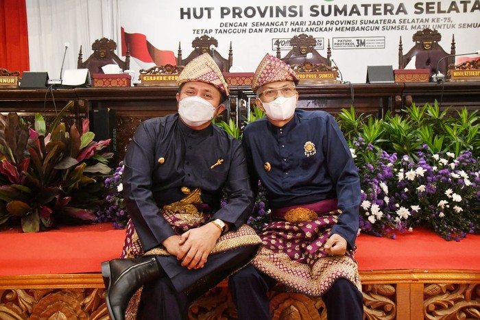 Gubernur Sumsel Herman Deru (HD) dan Wakil Gubernur Mawardi Yahya (MY)