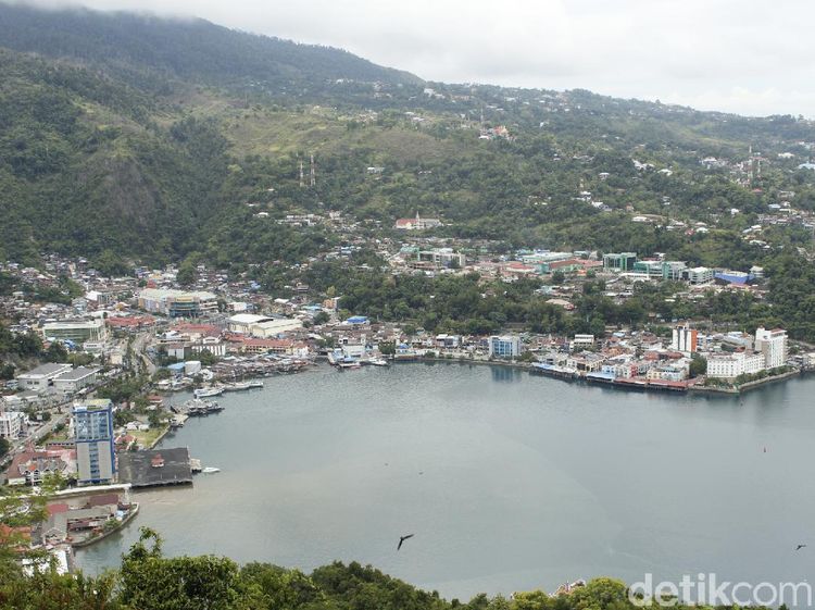 Foto: Wajah Cantik dan Modern Kota Jayapura Dilihat dari Ketinggian