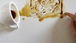 Keren Banget! Seniman Italia Ini Ubah Tumpahan Kopi Jadi Lukisan Cantik