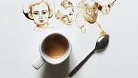 Lahir di Italia, Giulia mengejar pendidikan di Accademia of Fine Arts of Bologna. Tak heran ia bisa membuat lukisan dari kopi cokelat. Foto: Instagram @bernulia