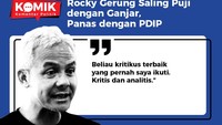 Alih-alih menyerang balik Rocky, Ganjar justru memujinya. Dia menyebut Rocky sebagai kritikus yang analisisnya bagus.