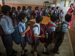 India Perdana Buka Sekolah Tatap Muka Pasca Tsunami COVID-19, Ini Kondisinya