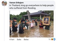 fotoinet kocak Ledek-ledekan Banjir Antar Negara, Ada Indonesia Juga