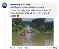 fotoinet kocak Ledek-ledekan Banjir Antar Negara, Ada Indonesia Juga