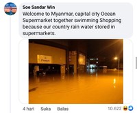 fotoinet kocak Ledek-ledekan Banjir Antar Negara, Ada Indonesia Juga