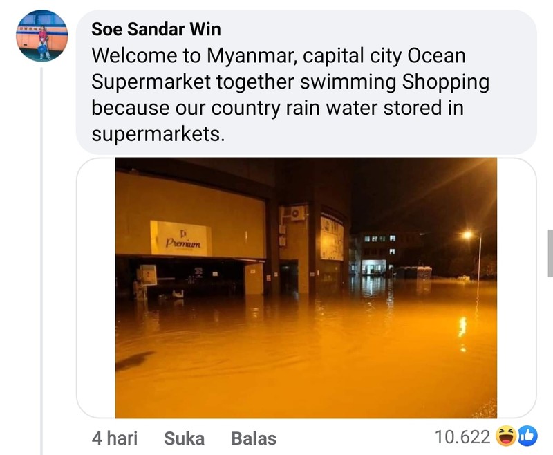 fotoinet kocak Ledek-ledekan Banjir Antar Negara, Ada Indonesia Juga