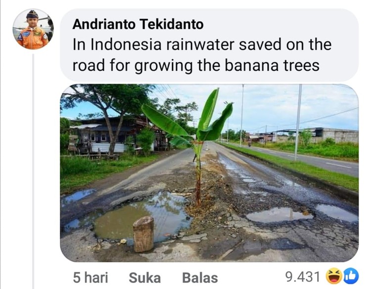 fotoinet kocak Ledek-ledekan Banjir Antar Negara, Ada Indonesia Juga