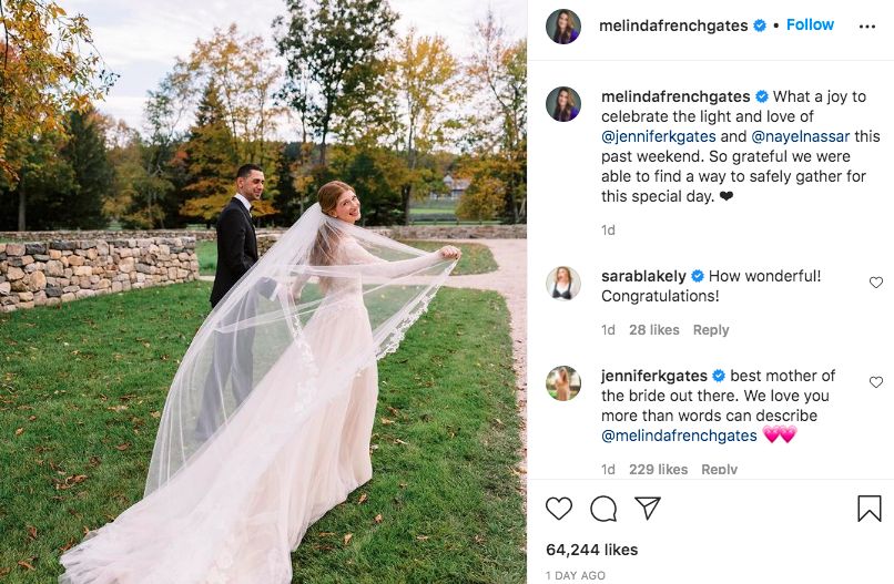 Instagram @melindafrenchgates