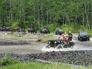 Sambut Nataru, Pengelola Jip Wisata Merapi Perbaiki Jalur-Cek Armada