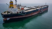 Kapal pengangkut barang curah terbesar yang dimiliki Samudera Indonesia dengan kapasitas mencapai 90 ribu ton tersebut untuk melayani angkutan curah domestik Indonesia hingga ekspor ke China.