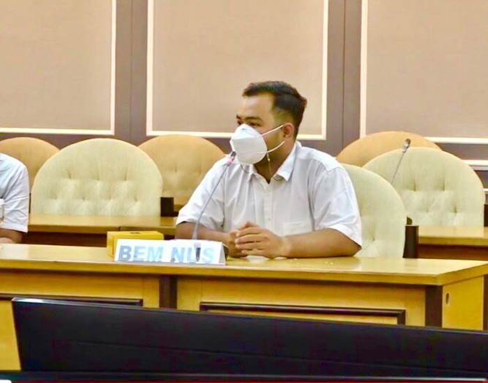 Koordinator Pusat BEM Nusantara, Eko Pratama,