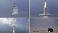 Korea Utara mengklaim sukses menguji coba tipe terbaru rudal balistik yang diluncurkan dari kapal selam. Uji coba itu disebut bisa meningkatkan kemampuan operasional bawah laut militer Korut. Korean Central News Agency/Korea News Service via AP.