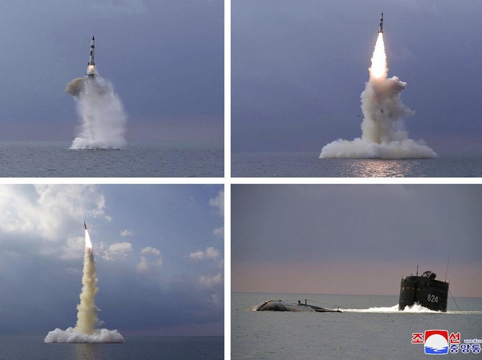 Korea Utara mengklaim sukses menguji coba tipe terbaru rudal balistik yang diluncurkan dari kapal selam. Seperti apa penampakannya? Ini fotonya.