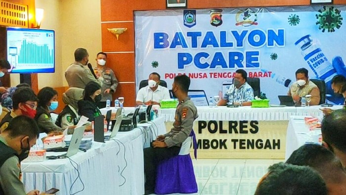 Perwakilan Kemenkes tinjau kerja Batalion P-Care di Lombok Tengah, NTB.