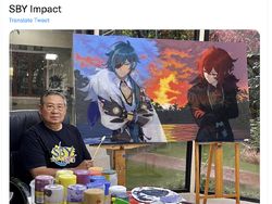 Kreativitas Netizen +62 Kagumi Lukisan Langit Senja SBY