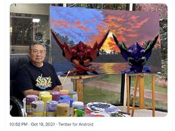 Kreativitas Netizen +62 Kagumi Lukisan Langit Senja SBY