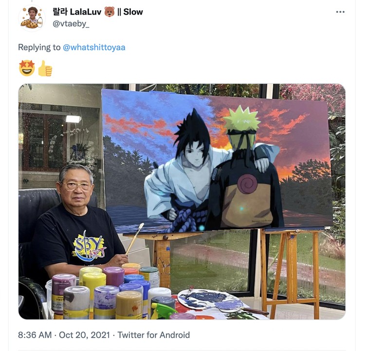 Anime lukisan SBY