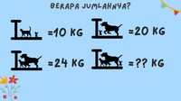 Soal cerita hitung-hitungan.