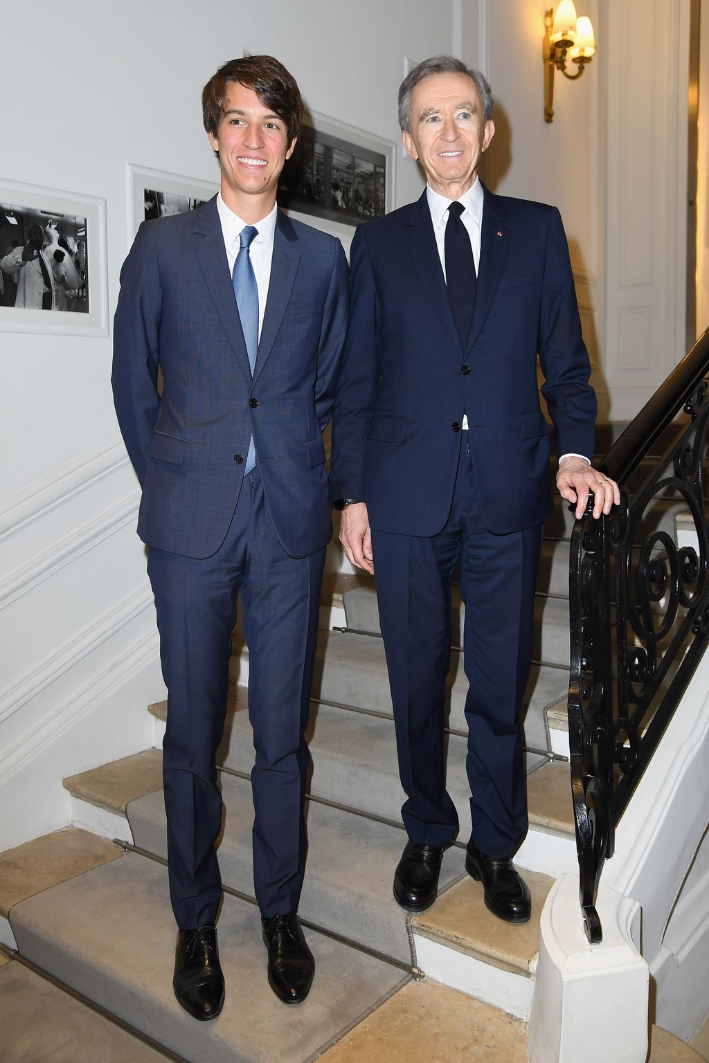 PARIS, FRANCE - JULY 04: Bernard Arnault and Alexandre Arnault attend the Christian Dior Haute Couture Fall/Winter 2016-2017 show as part of Paris Fashion Week at 30, Avenue Montaigne on July 4, 2016 in Paris, France.  (Photo by Pascal Le Segretain/Getty Images for Dior)