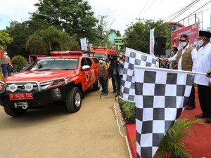 BNPB Terjunkan 10 Mobil Masker di Kota Ambon, Sasar Tempat Kerumunan