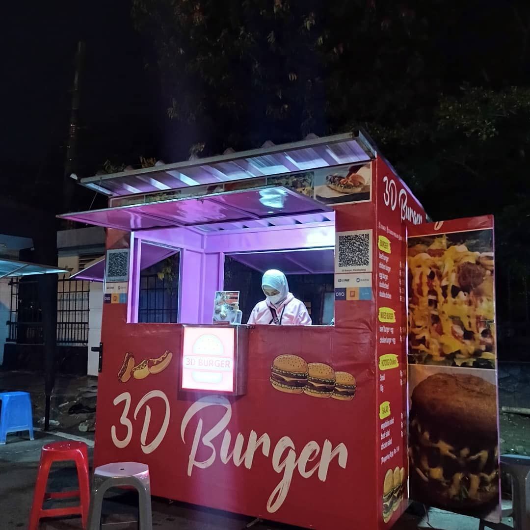 5 Burger Gerobakan yang Rasanya Lezat