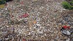 Duh...Sungai Cibanten Serang Dipenuhi Sampah