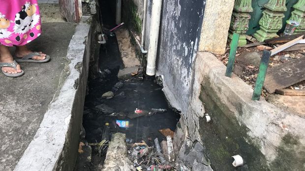 Got meluap di Jl Petamburan III, Tanah Abang Jakarta Pusat