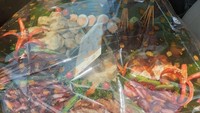 Selain kue ultah, ada juga media yang mengirimkan nasi tumpeng berlauk lengkap untuk Hotman Paris. Cocok dimakan beramai-ramai!