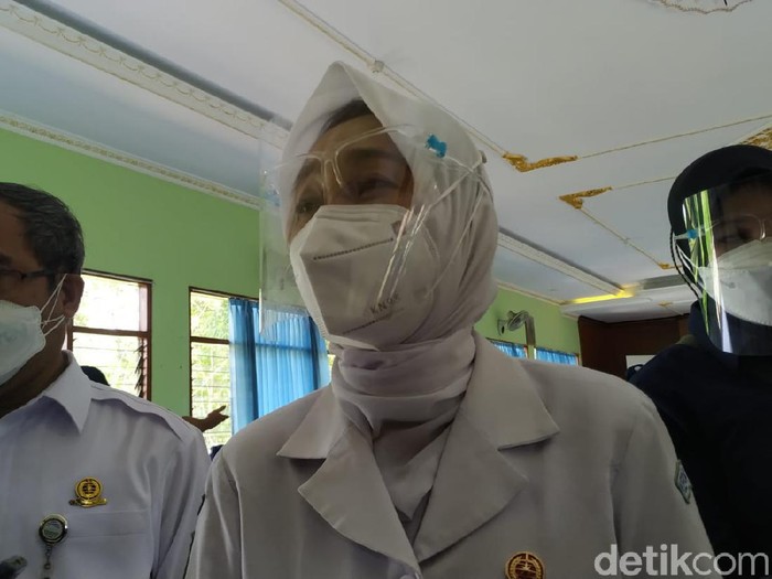 Kepala BMKG Dwikorita Karnawati di Kulon Progo, Kamis (21/10/2021).
