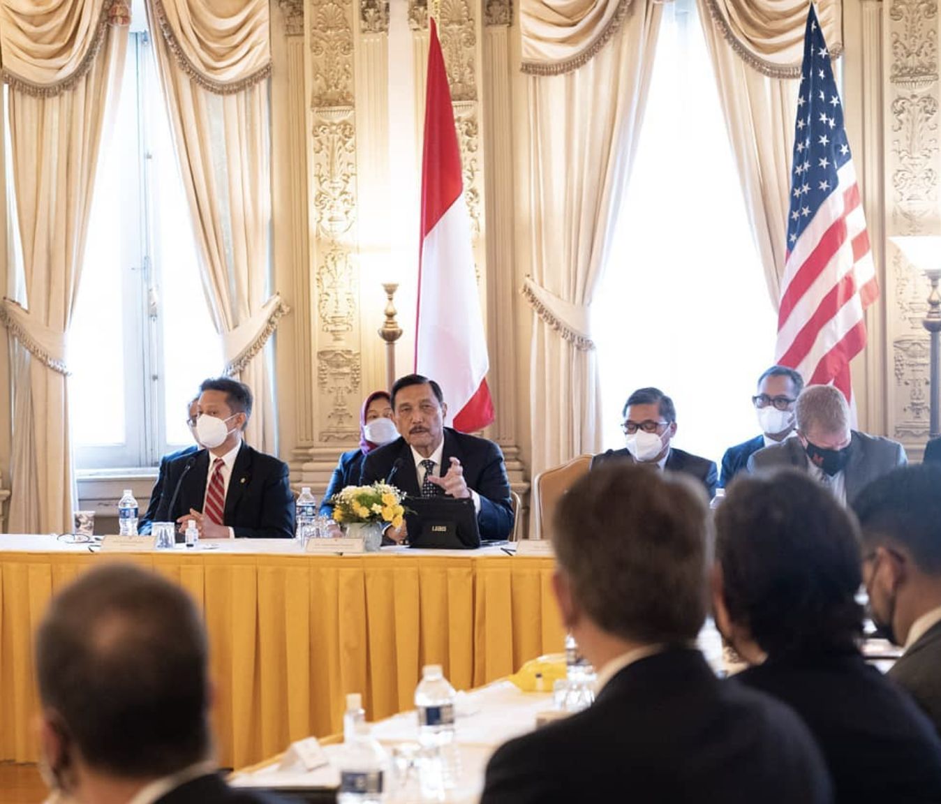 Luhut Binsar Pandjaitan dalam kunjungan kerja ke Amerika Serikat (Dok: ig luhut.pandjaitan)