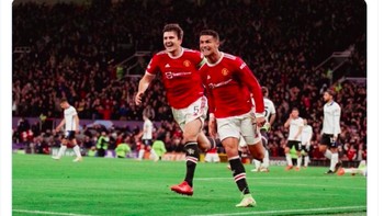 Harry Maguire mencuit ini adalah malam yang istimewa di Old Trafford. Foto: Twitter