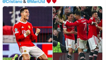 Kita adalah Manchester United yang pantang menyerah, tulis fans MU ini. Foto: Twitter