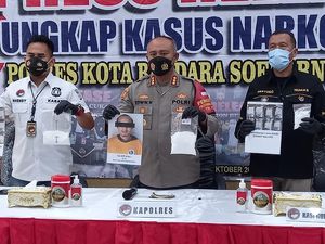 Polres Bandara Soetta Gagalkan Penyelundupan 3,2 Kg Sabu ke Mandalika NTB