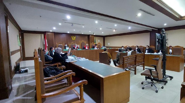 Sidang lanjutan kasus lahan DKI, Kamis (21/10/2021)/Zunita-detikcom