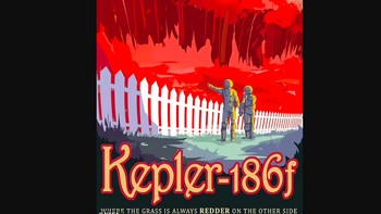 Keplee-186f adalah salah satu exoplanet unik di mana permukaannya didominasi warna merah. Nanti mungkin bisa jadi tempat wisata menarik. Foto: NASA