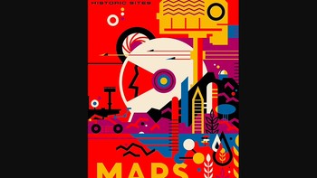 Atau kalau mau yang dekat bisa ke Planet Mars yang di masa depan mungkin akan dibangun beragam atraksi wisata menarik. Foto: NASA