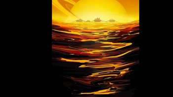 Begini mungkin iklan wisata ke Titan agar orang-orang tertarik menjelajahinya. Foto: NASA