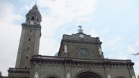 Kawasab kota tua di dalam benteng Intramuros, Filipina. Terdapat gereja, istana, sekolah, gedung pemerintah, dan rumah penduduk. (Masaul/detikTravel)