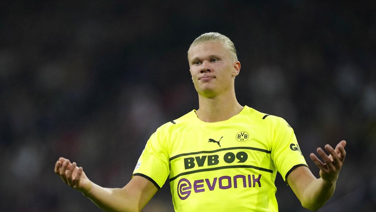 Erling Haaland mau gaji 500 ribu paun per pekan jika pindah ke Liga Inggris (AP/Peter Dejong)