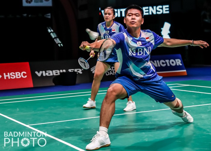 Praveen Jordan/Melati Daeva Oktavianti di Denmark Open 2021.