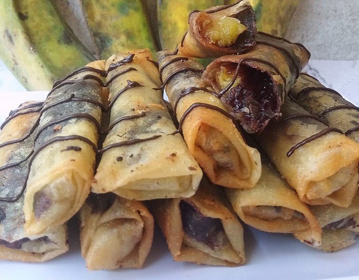 Resep Lumpia Pisang Cokelat