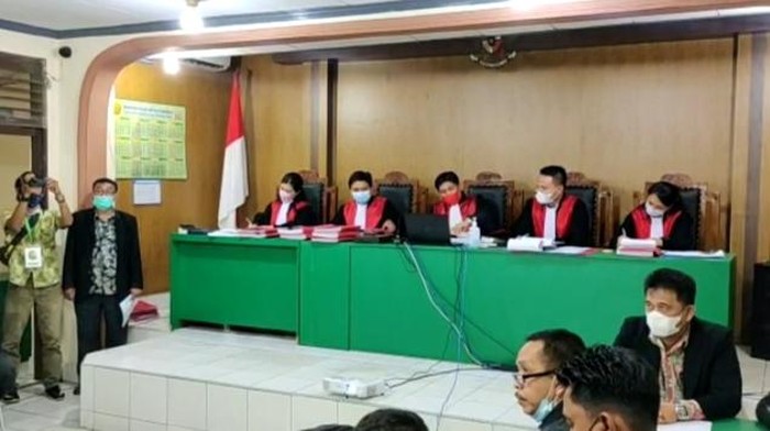 Sidang kasus polisi jual sabu hasil tangkapan di Tanjungbalai (dok. Istimewa)