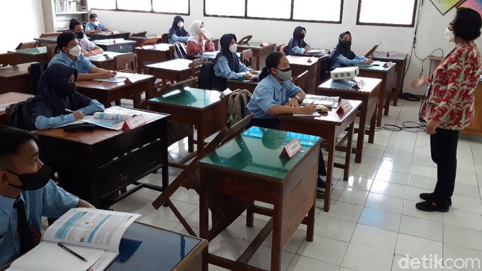 Uji coba PTM sekolah di Boyolali
