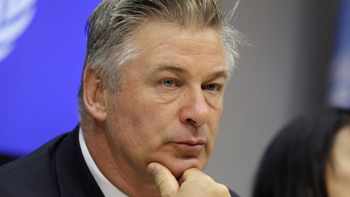 FILE - In this Sept. 21, 2015 file photo, actor Alec Baldwin attends a news conference at United Nations headquarters. A prop firearm discharged by veteran actor Alec Baldwin, who is starring and producing a Western movie, killed his director of photography and injured the director Thursday, Oct. 21, 2021 at the movie set outside Santa Fe, N.M., the Santa Fe County Sheriffs Office said. (AP Photo/Seth Wenig, File)