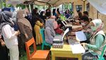 Antusiasme Warga Ciamis Ikuti Vaksinasi di Hari Santri Nasional